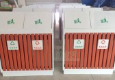 戶外鋼木分類垃圾桶堅固耐用 維護(hù)邵陽市容環(huán)境