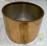 圆柱形电镀土豪金镜面不锈钢花钵